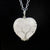 Simple Style Heart Shape Natural Stone Ferroalloy Knitting Pendant Necklace