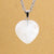 Simple Style Heart Shape Natural Stone Ferroalloy Knitting Pendant Necklace