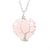 Simple Style Heart Shape Natural Stone Ferroalloy Knitting Pendant Necklace