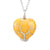 Simple Style Heart Shape Natural Stone Ferroalloy Knitting Pendant Necklace