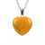 Simple Style Heart Shape Natural Stone Ferroalloy Knitting Pendant Necklace