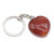 Simple Style Heart Shape Natural Stone Polishing Crystal Keychain