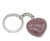 Simple Style Heart Shape Natural Stone Polishing Crystal Keychain