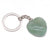 Simple Style Heart Shape Natural Stone Polishing Crystal Keychain