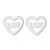 Simple Style Heart Shape Spider Stainless Steel Plating Hollow Out Ear Studs 1 Pair