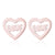 Simple Style Heart Shape Spider Stainless Steel Plating Hollow Out Ear Studs 1 Pair