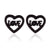 Simple Style Heart Shape Spider Stainless Steel Plating Hollow Out Ear Studs 1 Pair