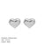 Simple Style Heart Shape Stainless Steel Ear Studs