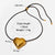 Simple Style Heart Shape Stainless Steel Flanelle Rope Plating Pendant Necklace