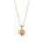 Simple Style Heart Shape Stainless Steel Inlaid Zircon Necklace 1 Piece