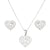 Simple Style Heart Shape Stainless Steel Plating Women's Earrings Necklace