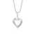 Simple Style Heart Shape Stainless Steel Plating Zircon Pendant Necklace 1 Piece