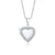 Simple Style Heart Shape Stainless Steel Plating Zircon Pendant Necklace 1 Piece