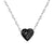 Simple Style Heart Shape Stainless Steel Plating Zircon Pendant Necklace