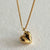 Simple Style Heart Shape Sterling Silver Plating 18k Gold Plated Pendant Necklace