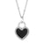 Simple Style Heart Shape Titanium Steel Inlay Resin Pendant Necklace