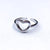 Simple Style Heart Shape Titanium Steel Open Rings