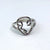 Simple Style Heart Shape Titanium Steel Open Rings