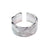 Simple Style Heart Shape Titanium Steel Open Rings