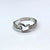 Simple Style Heart Shape Titanium Steel Open Rings