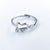 Simple Style Heart Shape Titanium Steel Open Rings