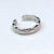 Simple Style Heart Shape Titanium Steel Open Rings