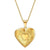 Simple Style Heart Shape Titanium Steel Plating Metal Necklace