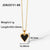 Simple Style Heart Stainless Steel Titanium Steel Plating Gold Plated Pendant Necklace