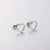 Simple Style Heart Titanium Steel Earrings