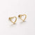 Simple Style Heart Titanium Steel Earrings