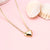 Simple Style Heart Titanium Steel Plating Necklace