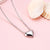 Simple Style Heart Titanium Steel Plating Necklace