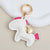 Simple Style Horse Pu Leather Women's Bag Pendant Keychain