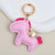 Simple Style Horse Pu Leather Women's Bag Pendant Keychain