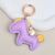 Simple Style Horse Pu Leather Women's Bag Pendant Keychain