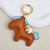 Simple Style Horse Pu Leather Women's Bag Pendant Keychain