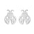 Simple Style Human Gingerbread Apple Stainless Steel Plating Hollow Out Ear Studs 1 Pair