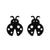 Simple Style Human Gingerbread Apple Stainless Steel Plating Hollow Out Ear Studs 1 Pair