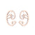 Simple Style Human Gingerbread Apple Stainless Steel Plating Hollow Out Ear Studs 1 Pair