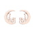 Simple Style Human Gingerbread Apple Stainless Steel Plating Hollow Out Ear Studs 1 Pair