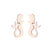 Simple Style Human Gingerbread Apple Stainless Steel Plating Hollow Out Ear Studs 1 Pair