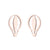 Simple Style Human Gingerbread Apple Stainless Steel Plating Hollow Out Ear Studs 1 Pair