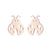 Simple Style Human Gingerbread Apple Stainless Steel Plating Hollow Out Ear Studs 1 Pair