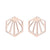 Simple Style Human Gingerbread Apple Stainless Steel Plating Hollow Out Ear Studs 1 Pair