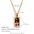 Simple Style Human Sun Moon Stainless Steel Arylic Plating Inlay Rhinestones 18k Gold Plated Pendant Necklace