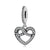 Simple Style Infinity Heart Shape Sterling Silver Epoxy Inlay Zircon Jewelry Accessories