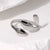 Simple Style Leaf Stainless Steel Rings 1 Piece