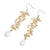 Simple Style Leaves Metal Pearl Bridal Hair Accessories