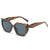 Simple Style Leopard Ac Square Full Frame Women's Sunglasses