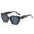 Simple Style Leopard Ac Square Full Frame Women's Sunglasses